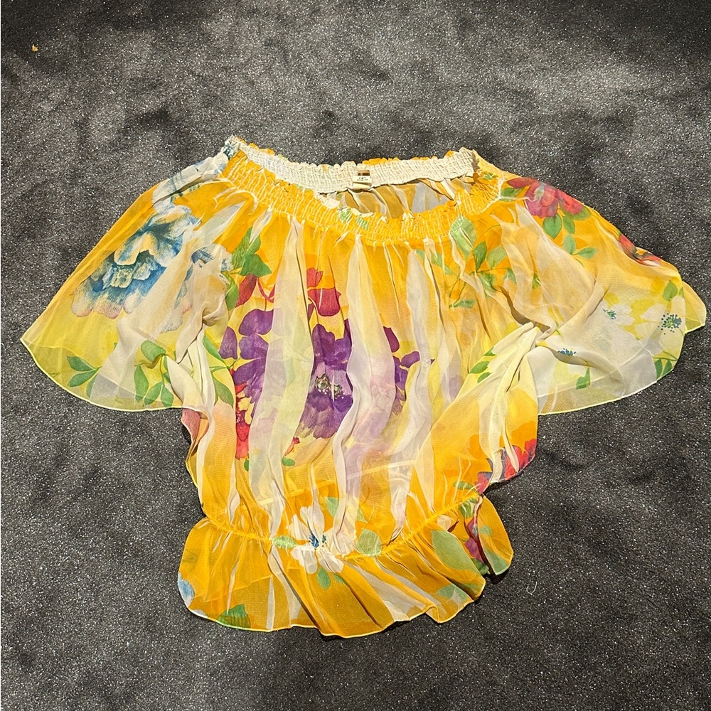 123 botanical off shoulder top